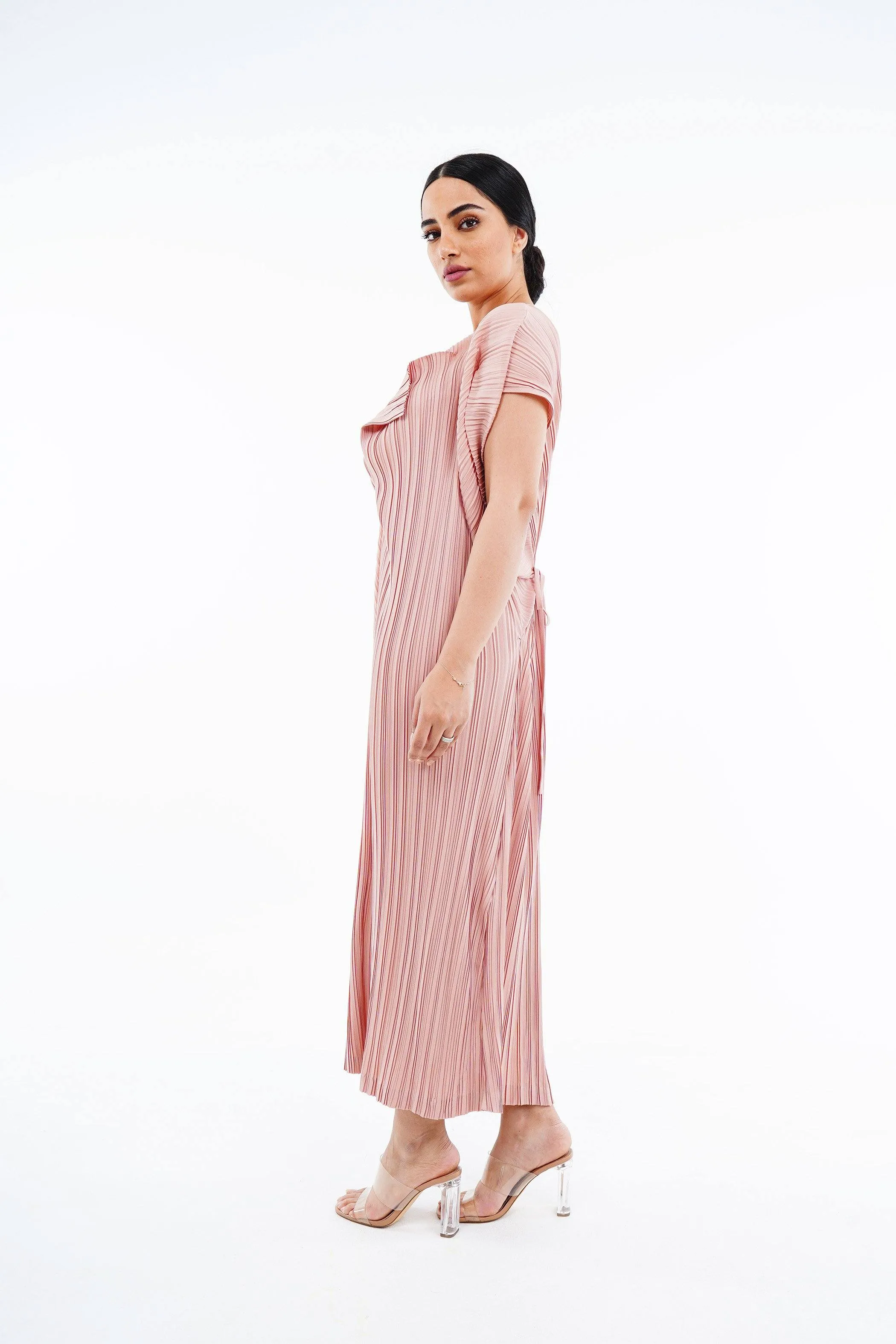 Duperre Pleated Dress With Chelsea Collar