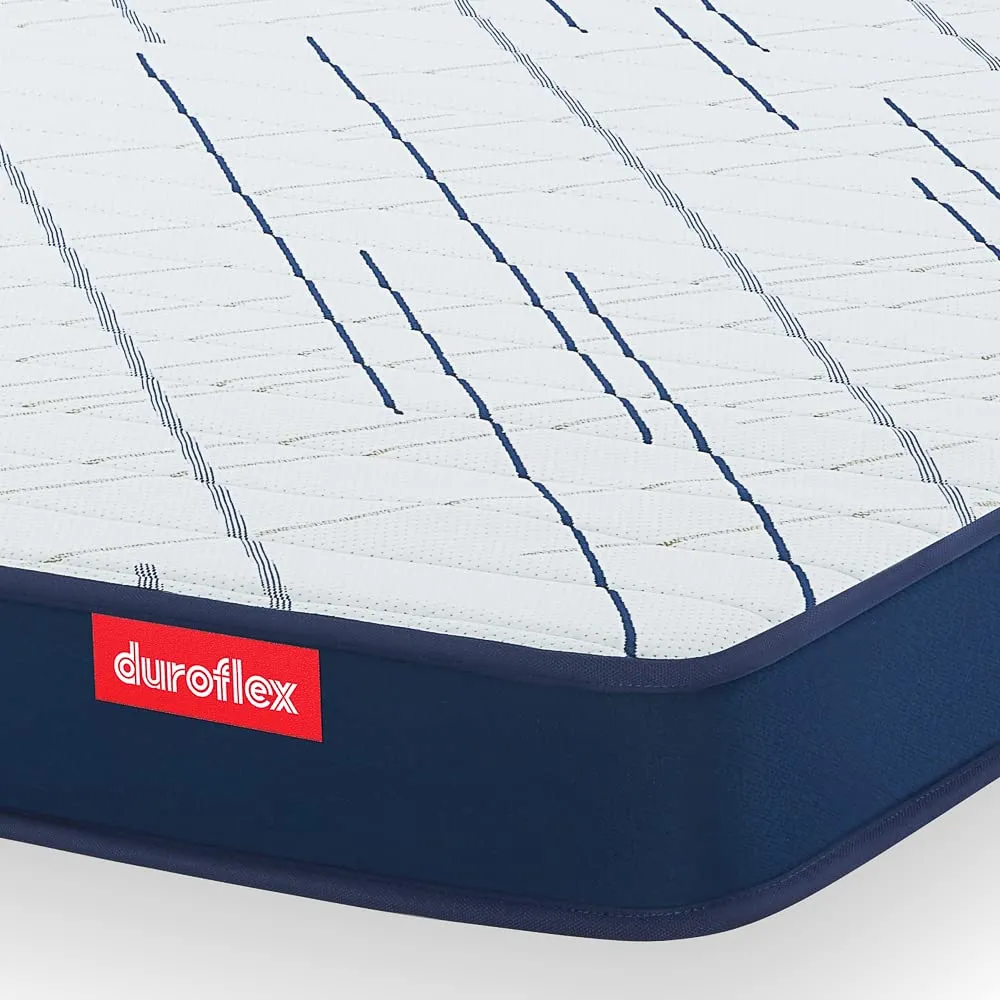 Duroflex Edge Dual Comfort 5 Inch Double Size Foam Mattress (75 X 48 X 5 inches)