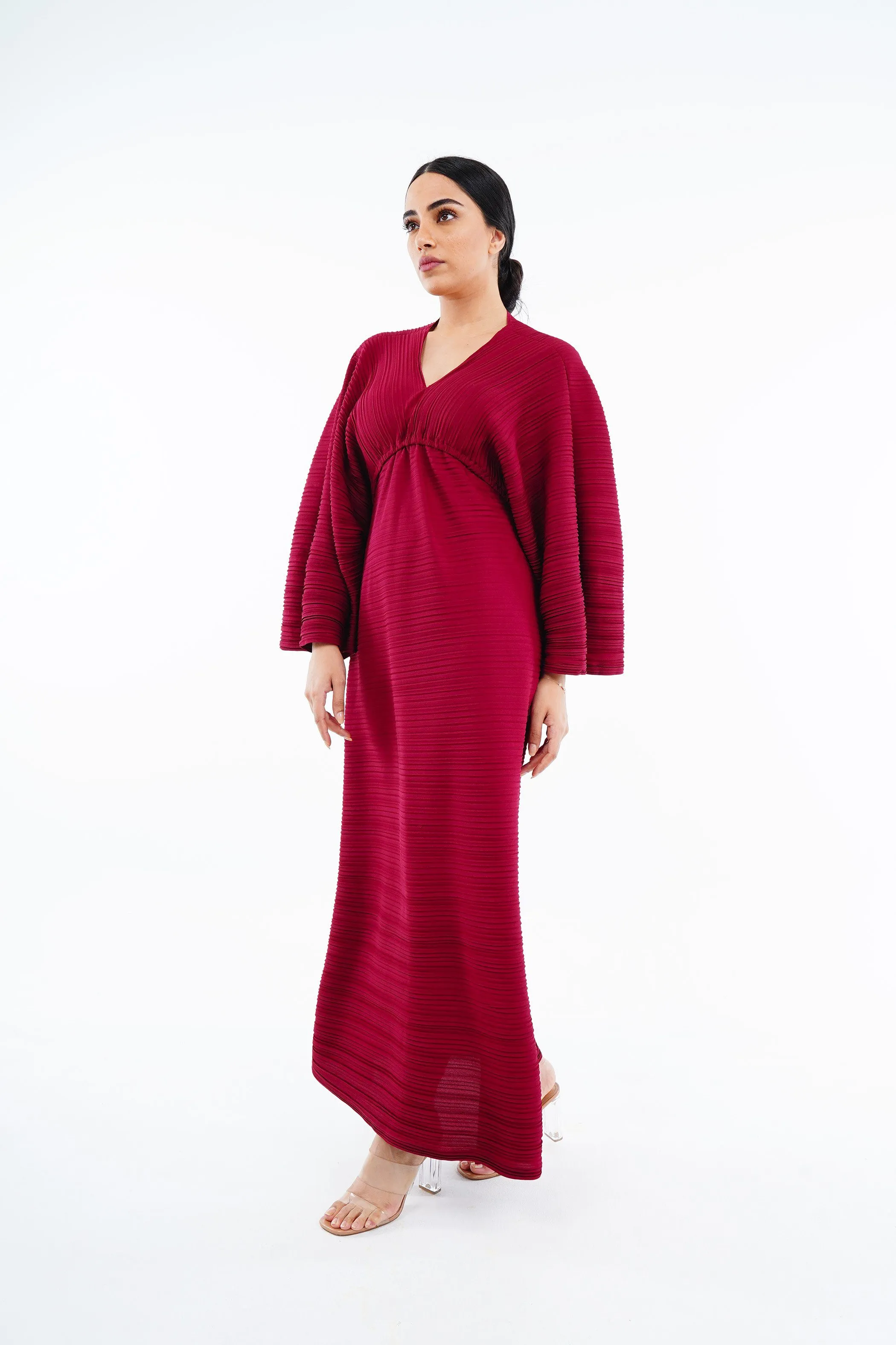 Duvale Adjustable Empire Pleated Dress