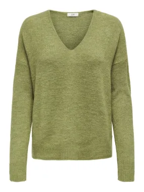 Elenora V-Neck Pullover - Fern