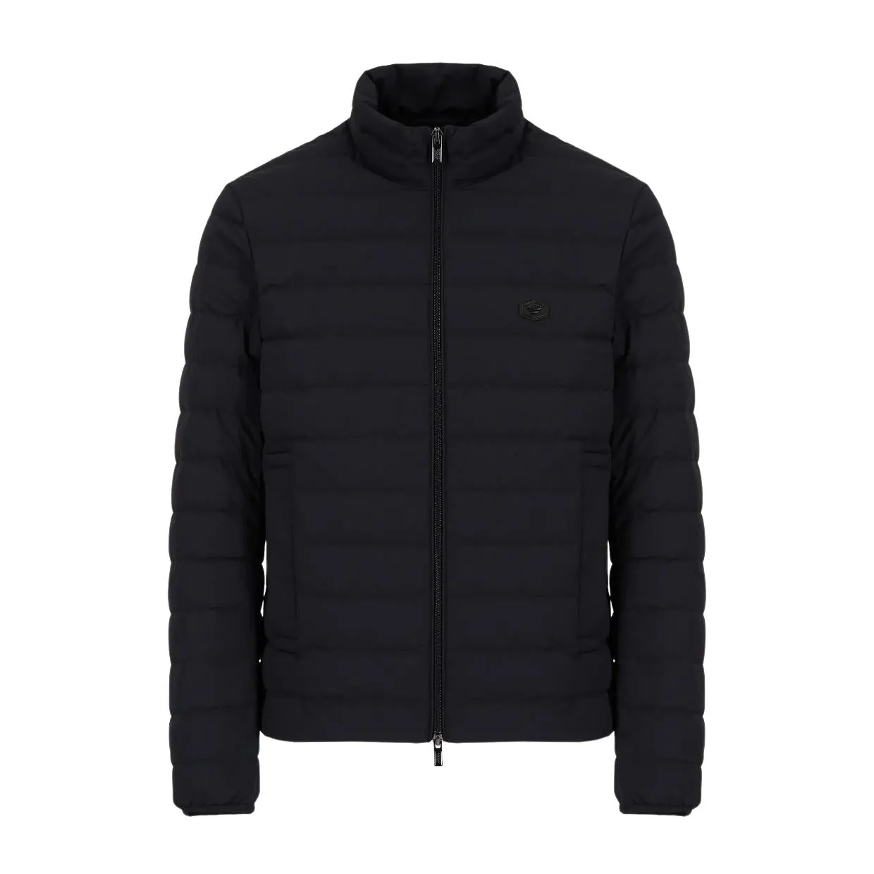 Emporio Armani Quilted Nylon Dark Navy Down Jacket