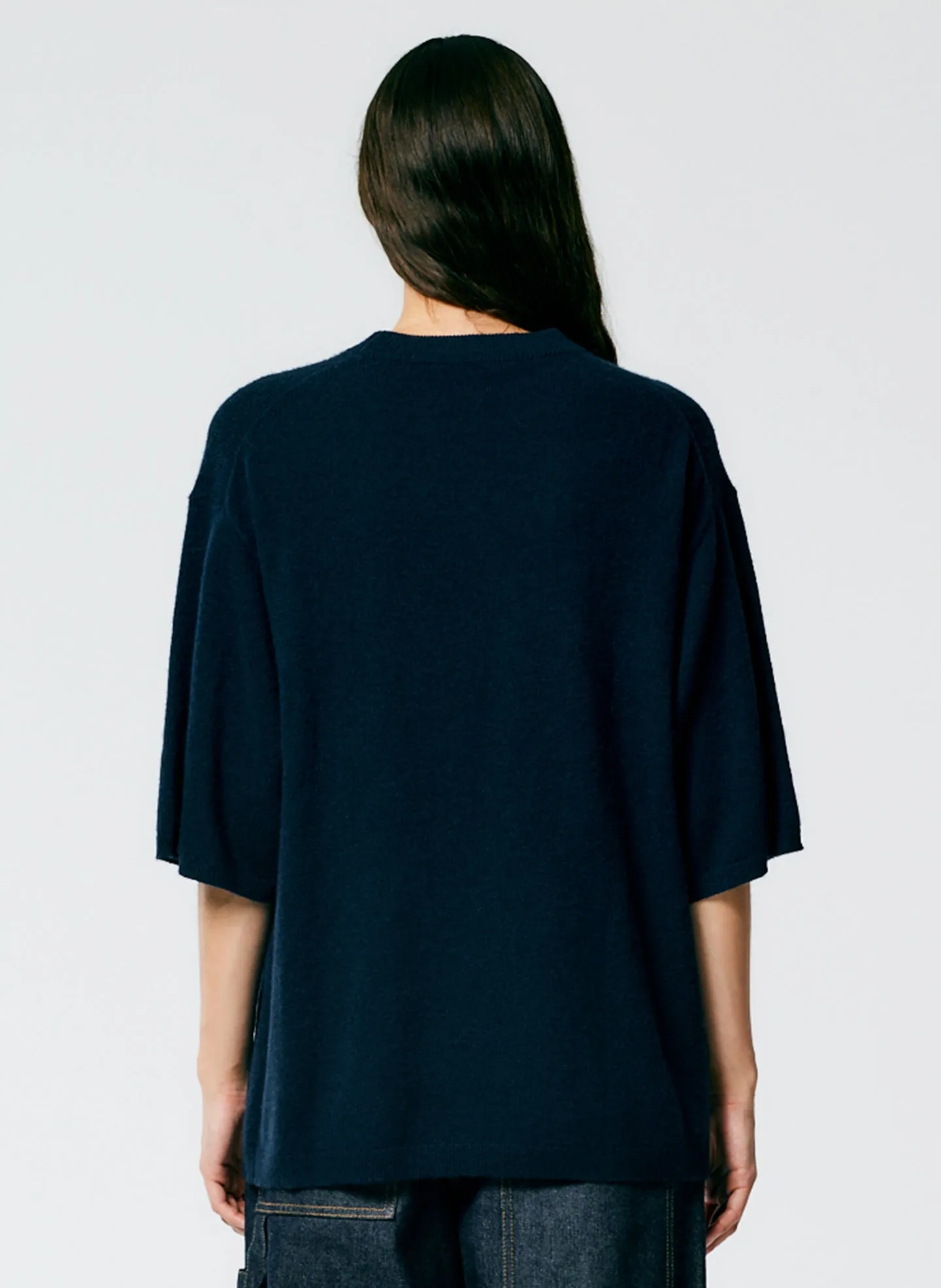 Feather Weight Cashmere Oversized Easy T-Shirt