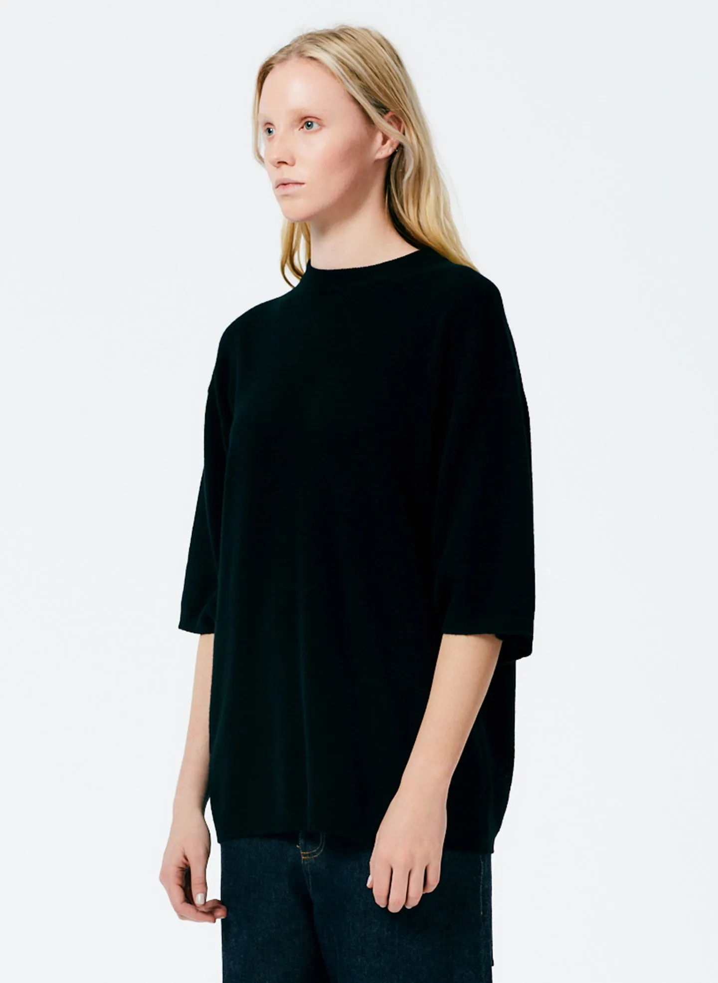 Feather Weight Cashmere Oversized Easy T-Shirt