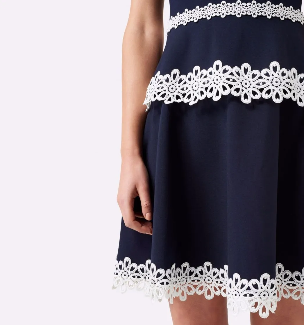 FOREVER NEW - April lace navy mini dress! 10