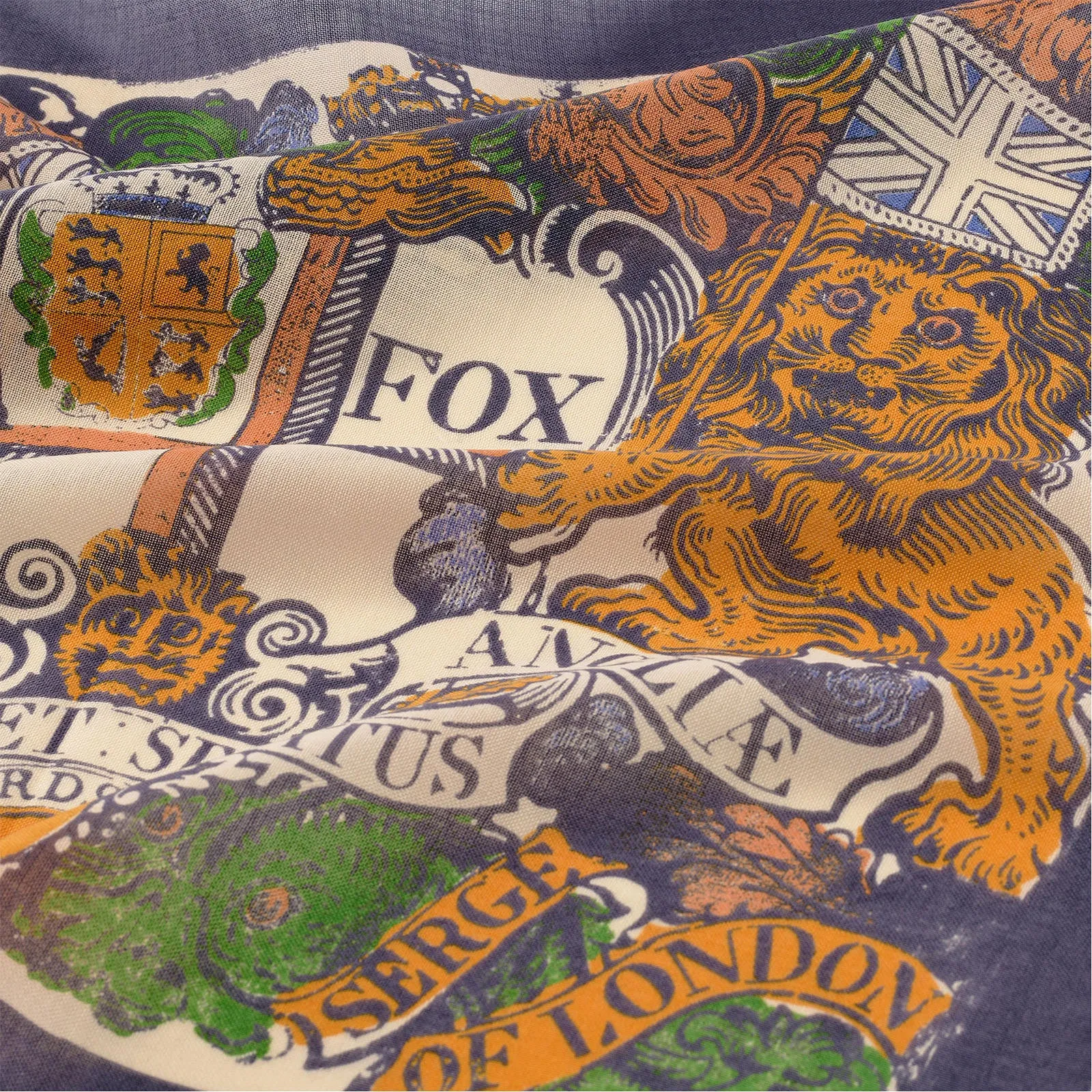 Fox British Coat of Arms Pocket Square