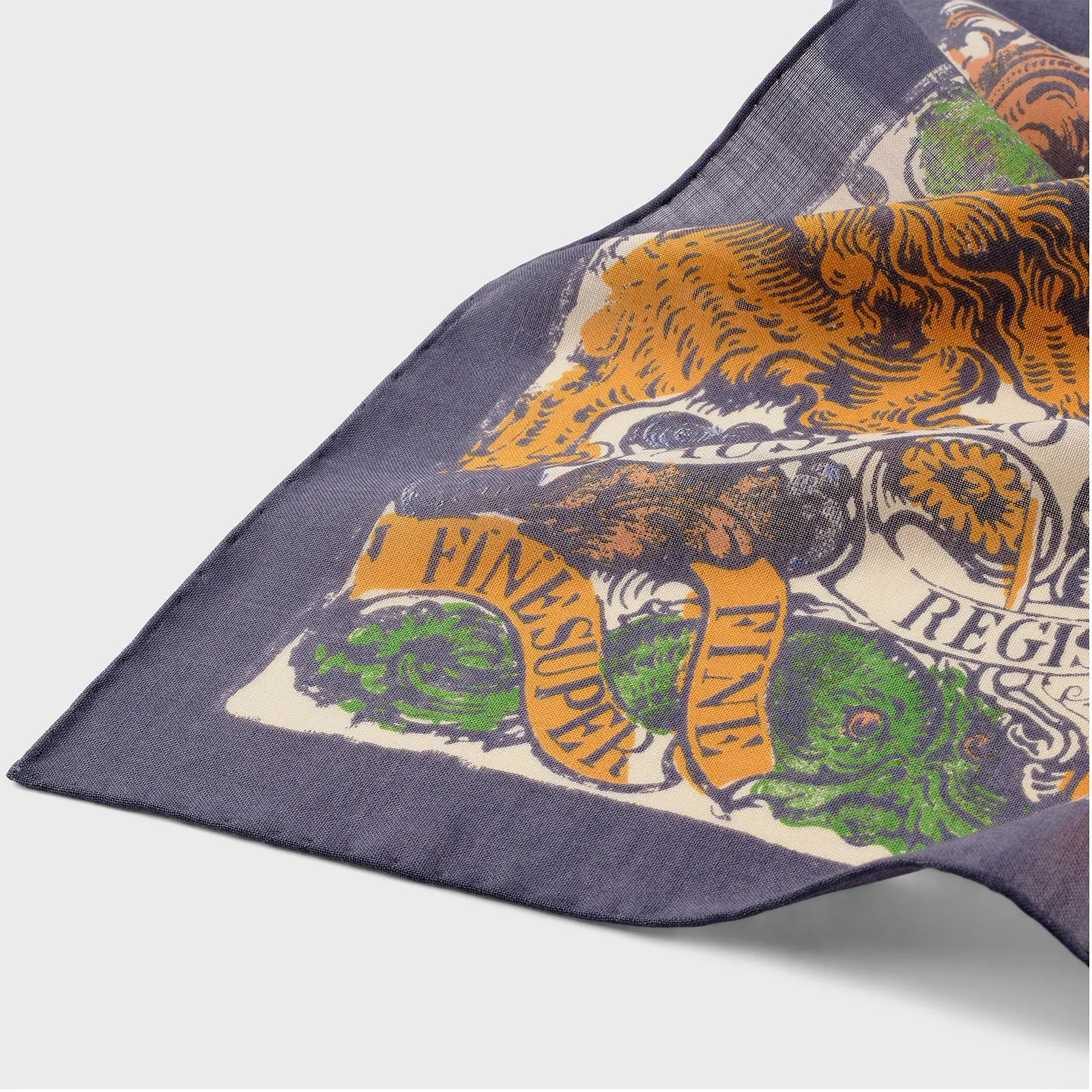 Fox British Coat of Arms Pocket Square