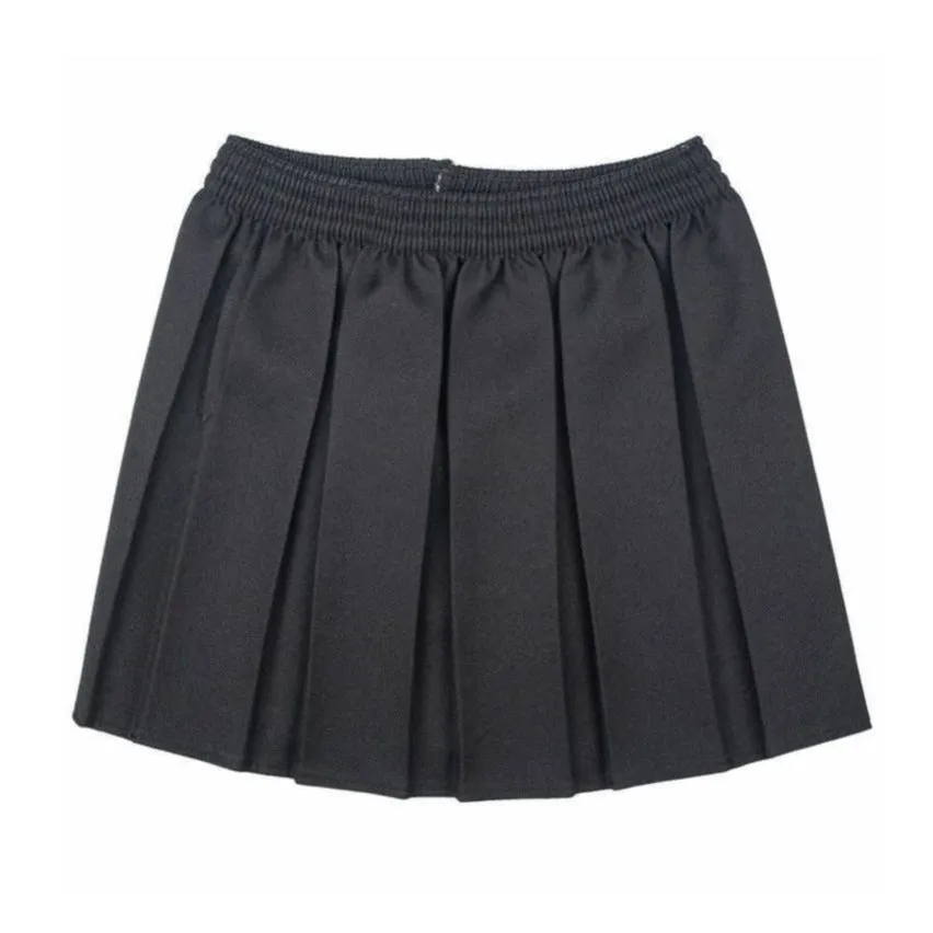 Girls Box Pleated Skirts- Grey, Black, Navy, Maroon