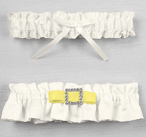 Glamour in Color Wedding Garter Set