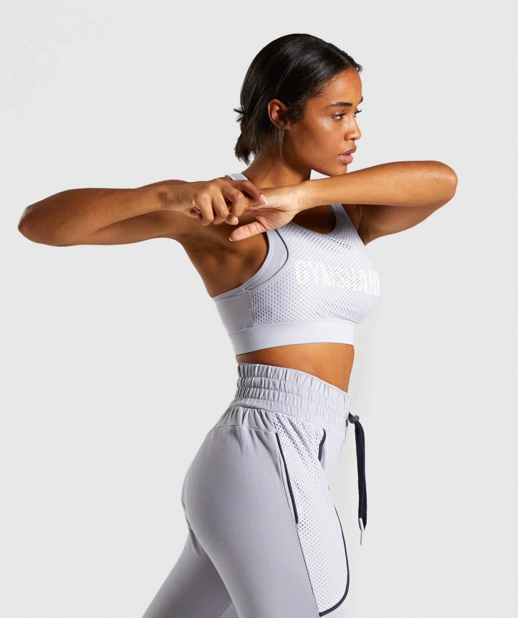 Gymshark Movement Mesh Sports Bra - Lilac