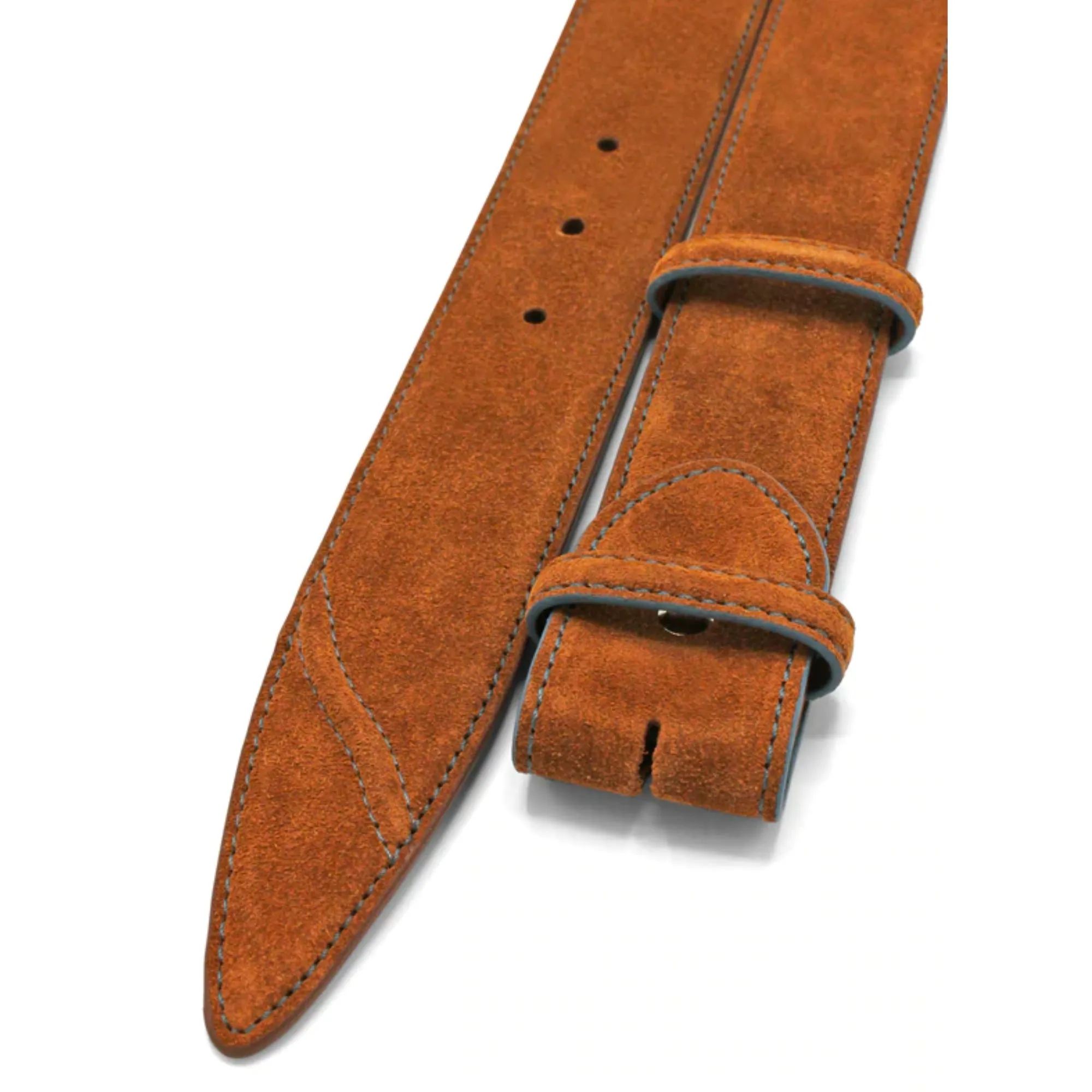 Hancock Suede Contrast Stitch Belt Strap