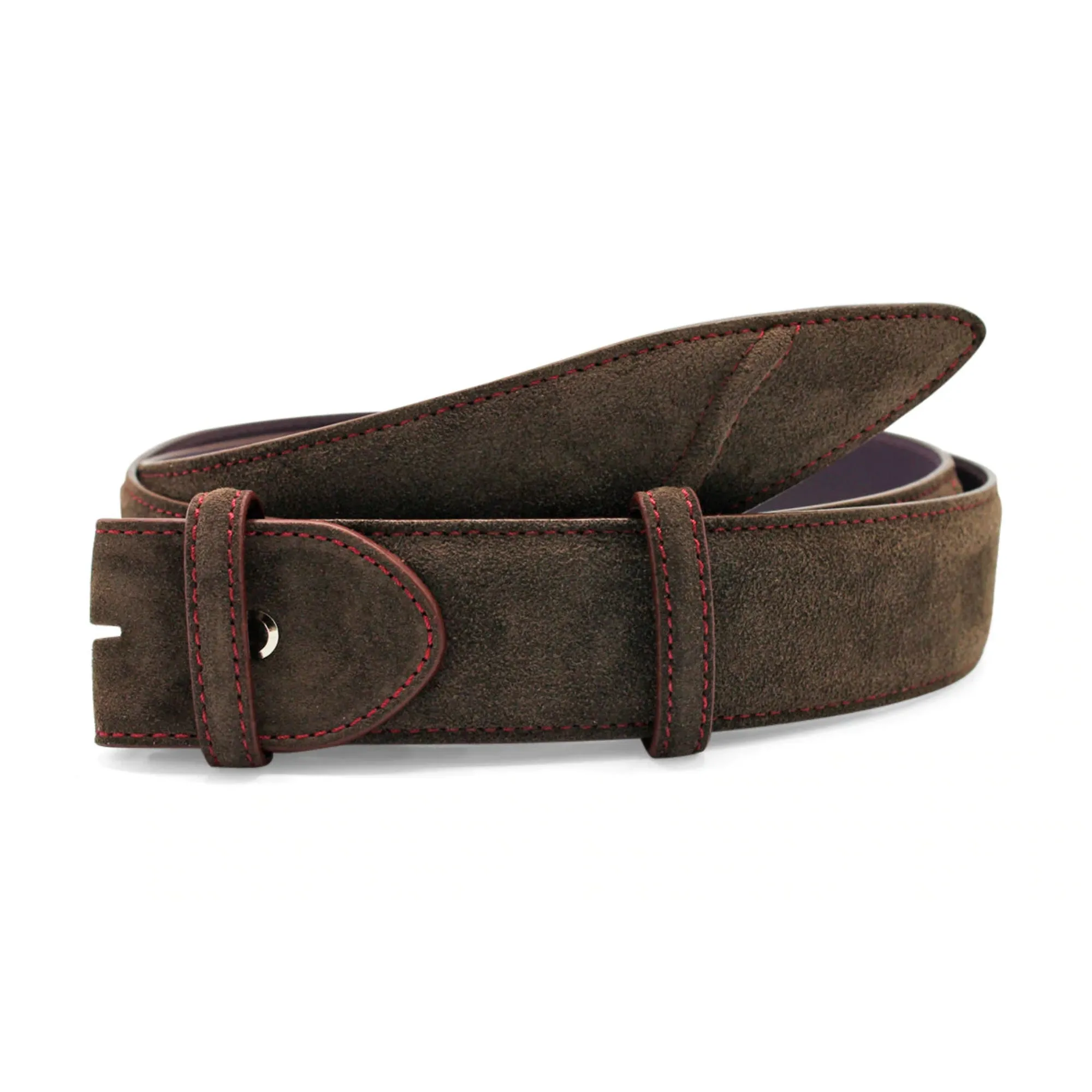 Hancock Suede Contrast Stitch Belt Strap