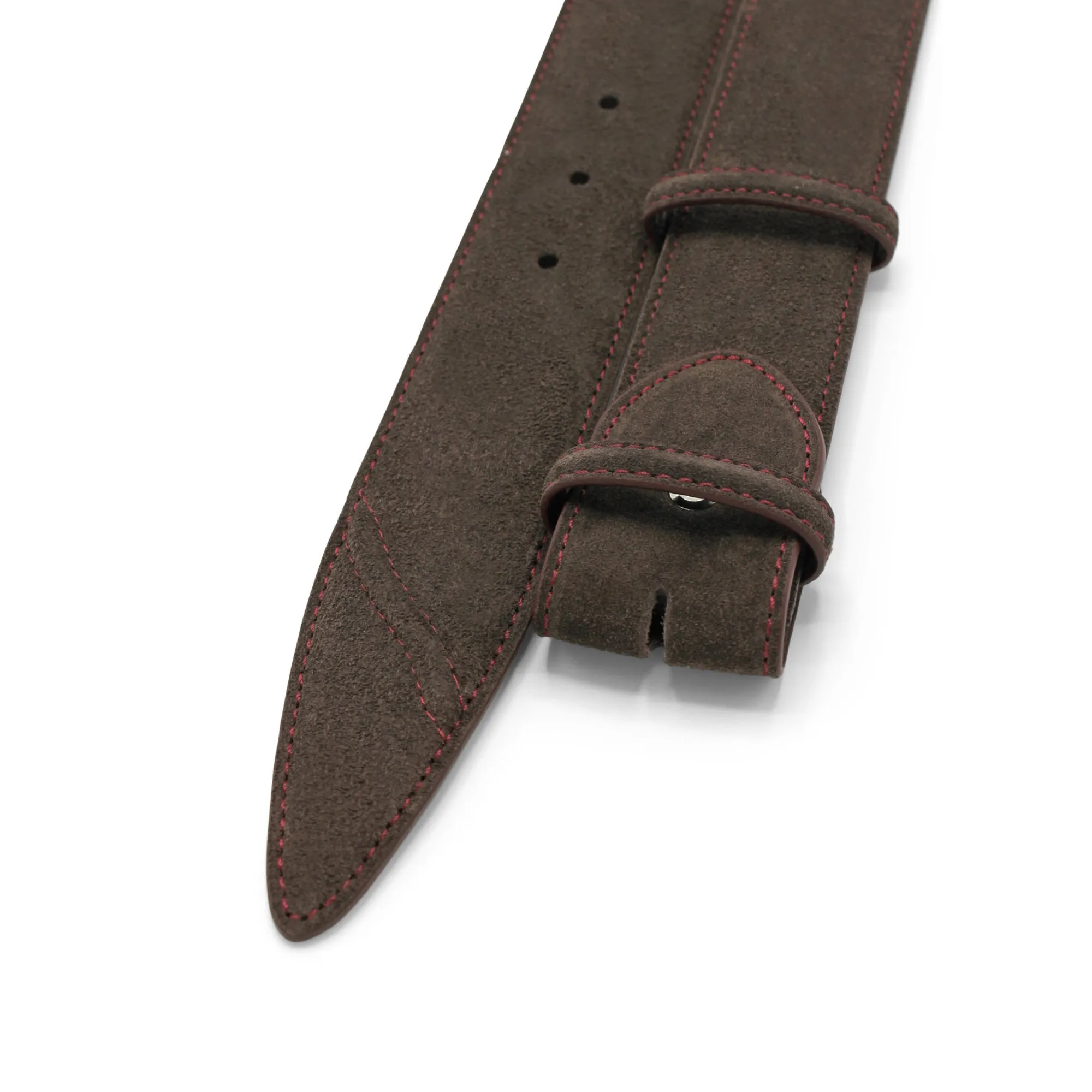 Hancock Suede Contrast Stitch Belt Strap