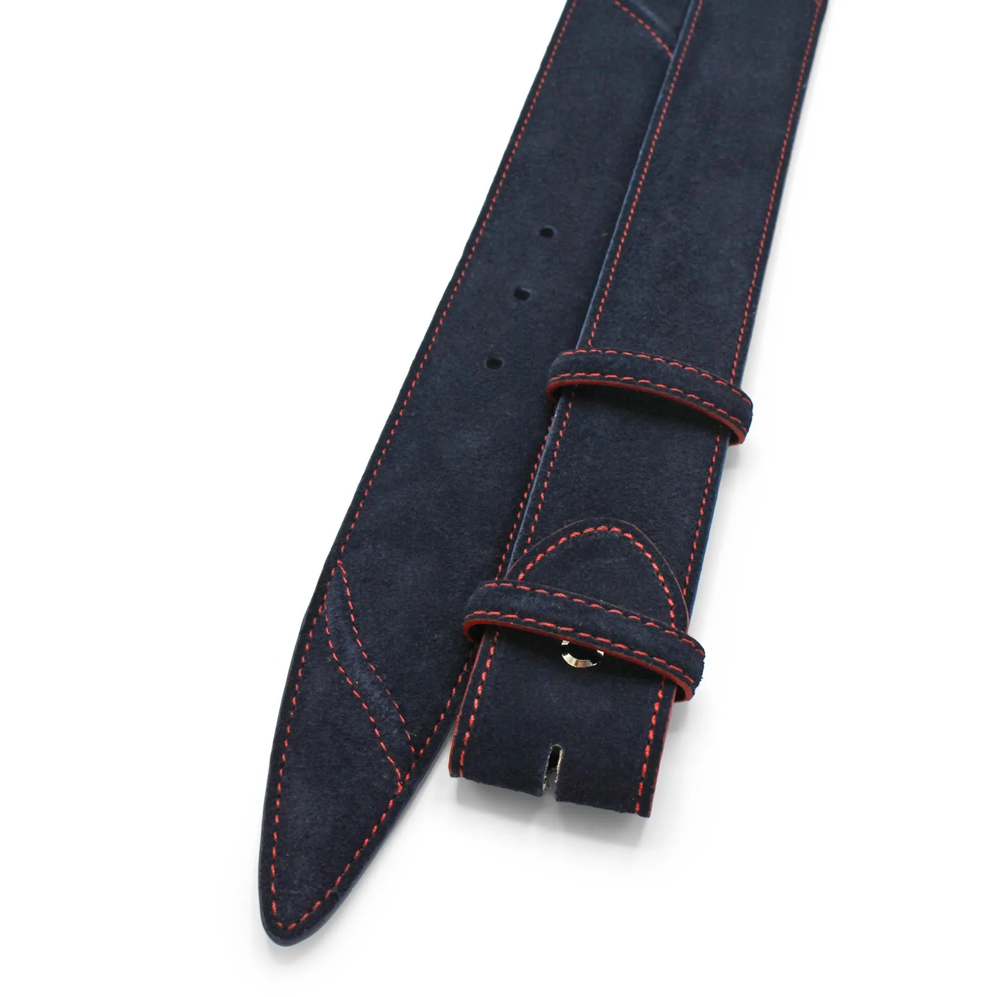 Hancock Suede Contrast Stitch Belt Strap