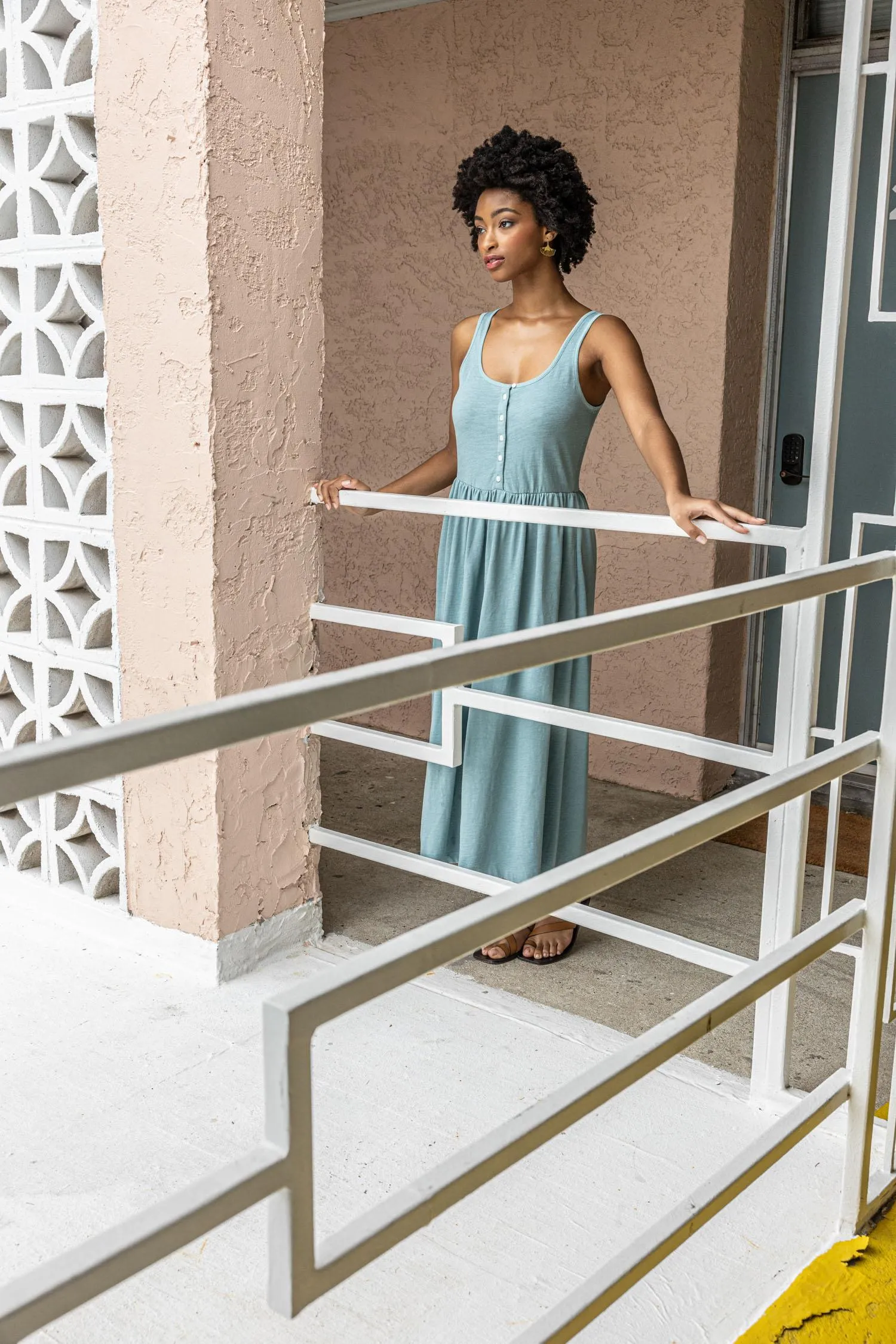 Hi-Low Maxi Tank Dress