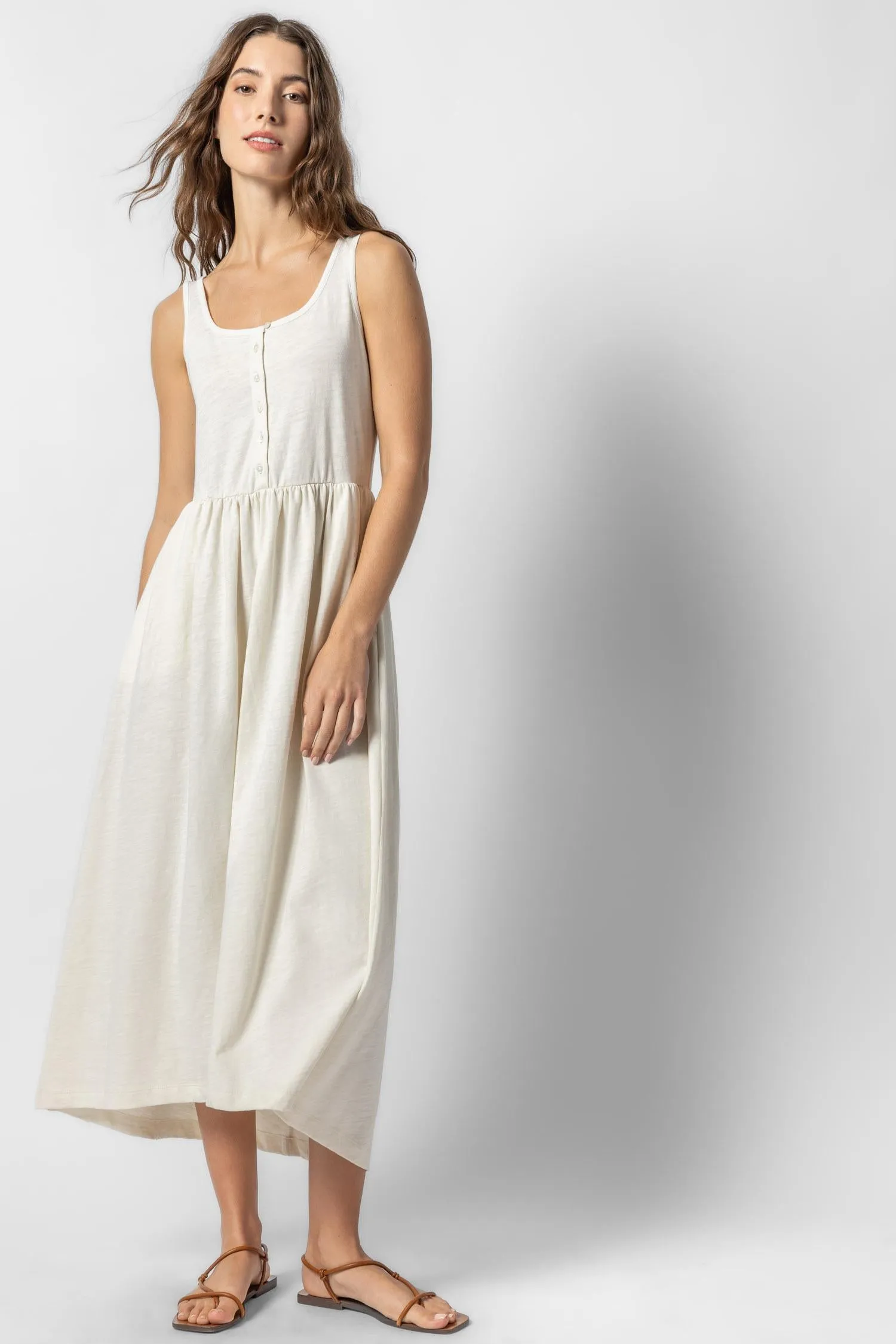 Hi-Low Maxi Tank Dress