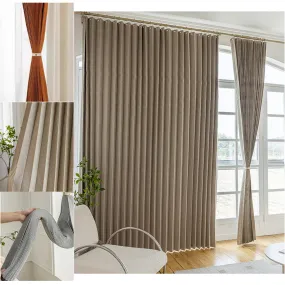 High-temperature Heat-set Defined Pleated Window Curtains Drapery