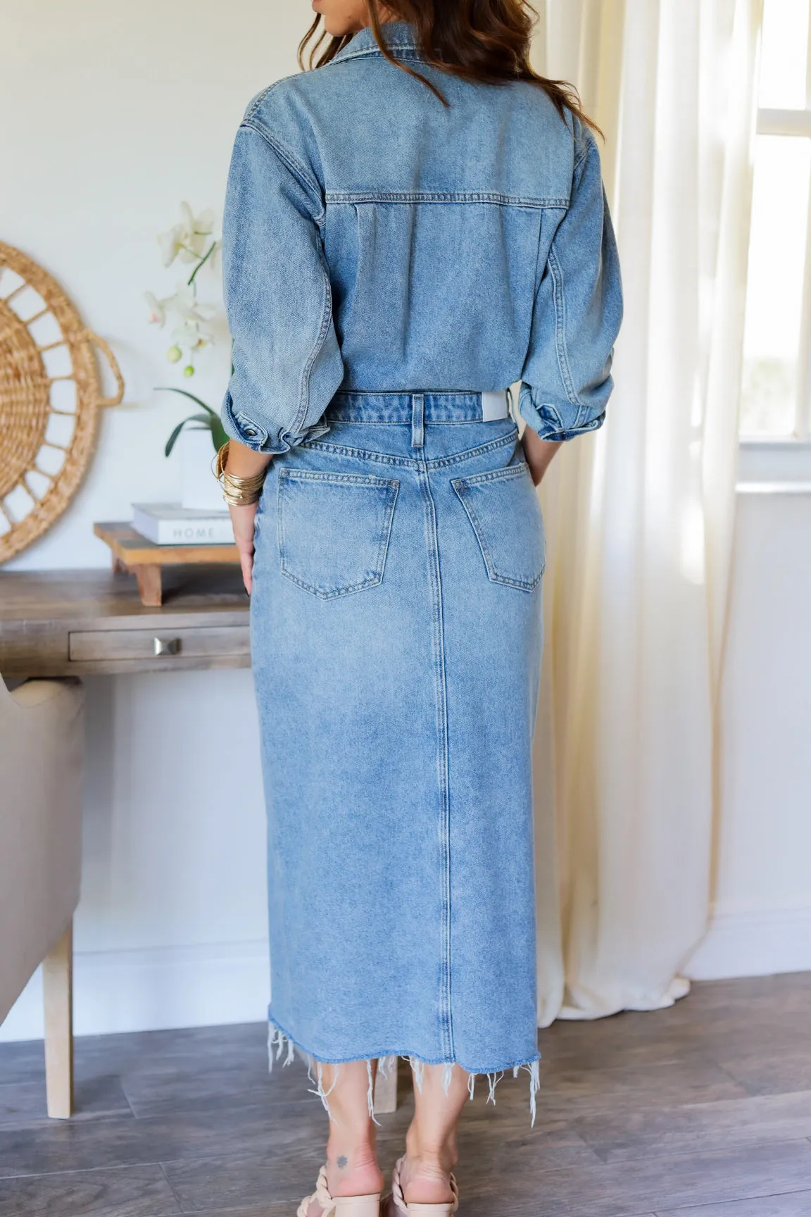 Isabelle Denim Midi Dress