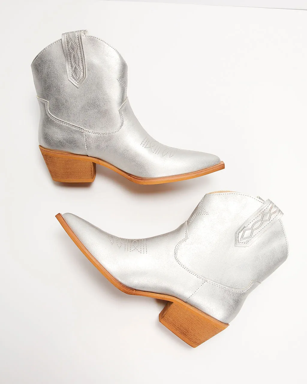 Jeanette Western Ankle Booties