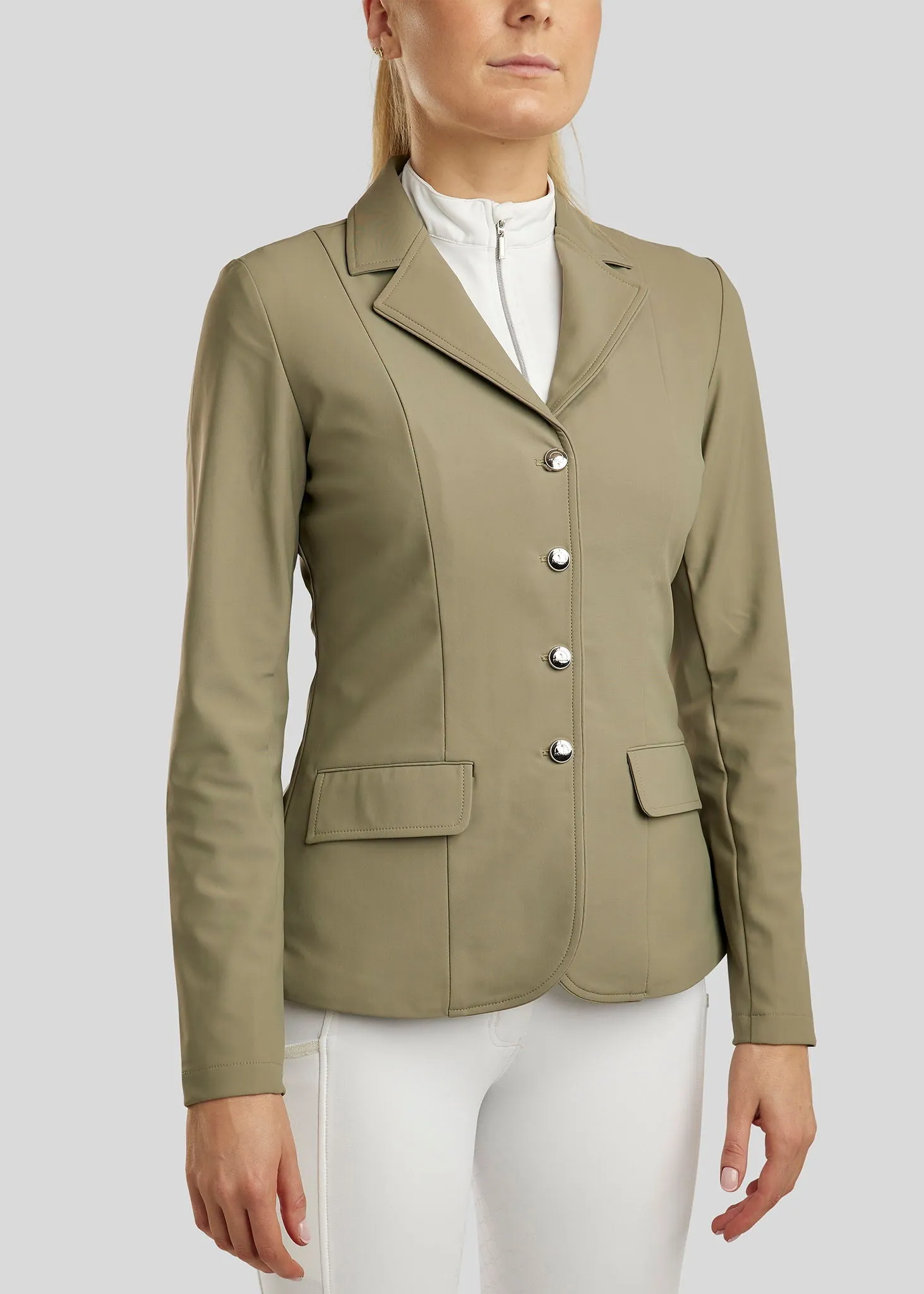 Kathy Zipper Competition Jacket - Dusty Green