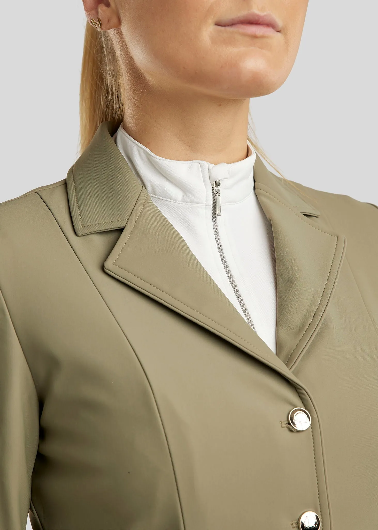 Kathy Zipper Competition Jacket - Dusty Green