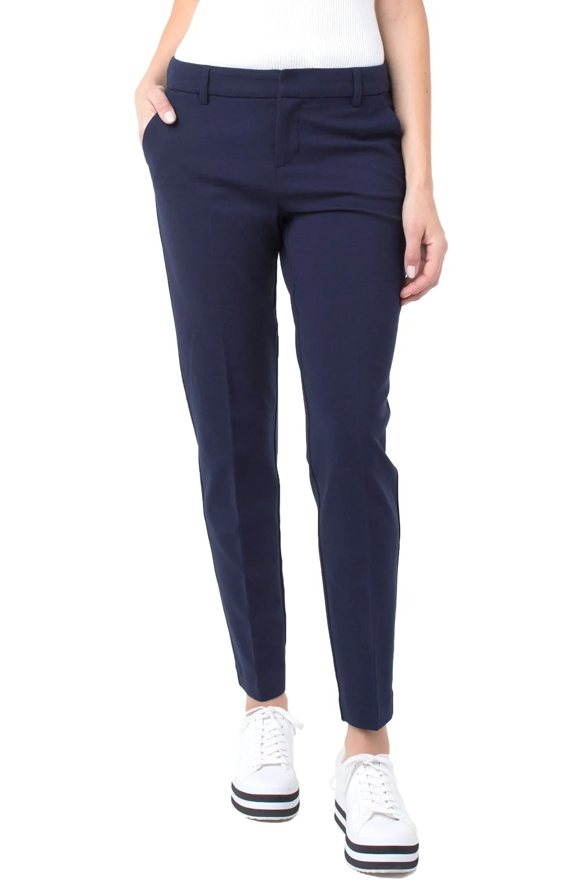 Kelsey Knit Trouser - Cadet Blue