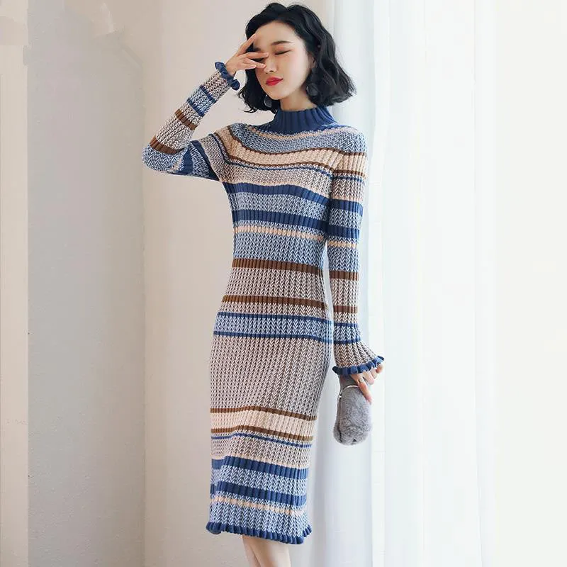 Knit Turtleneck Dress