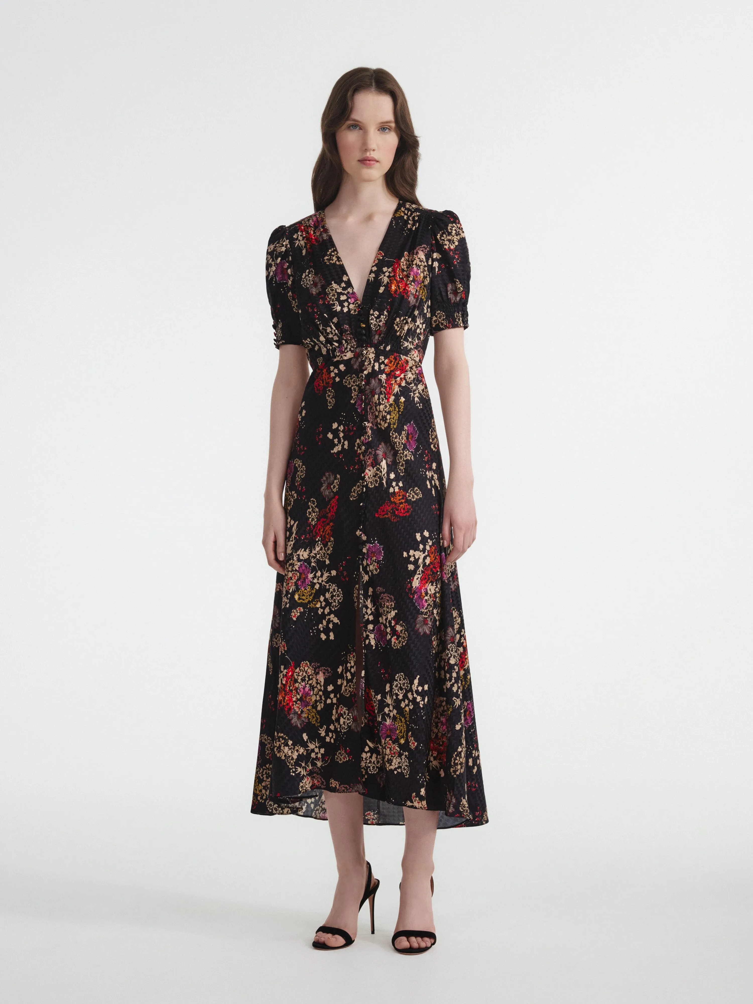 Lea Long dress in Efflorescence