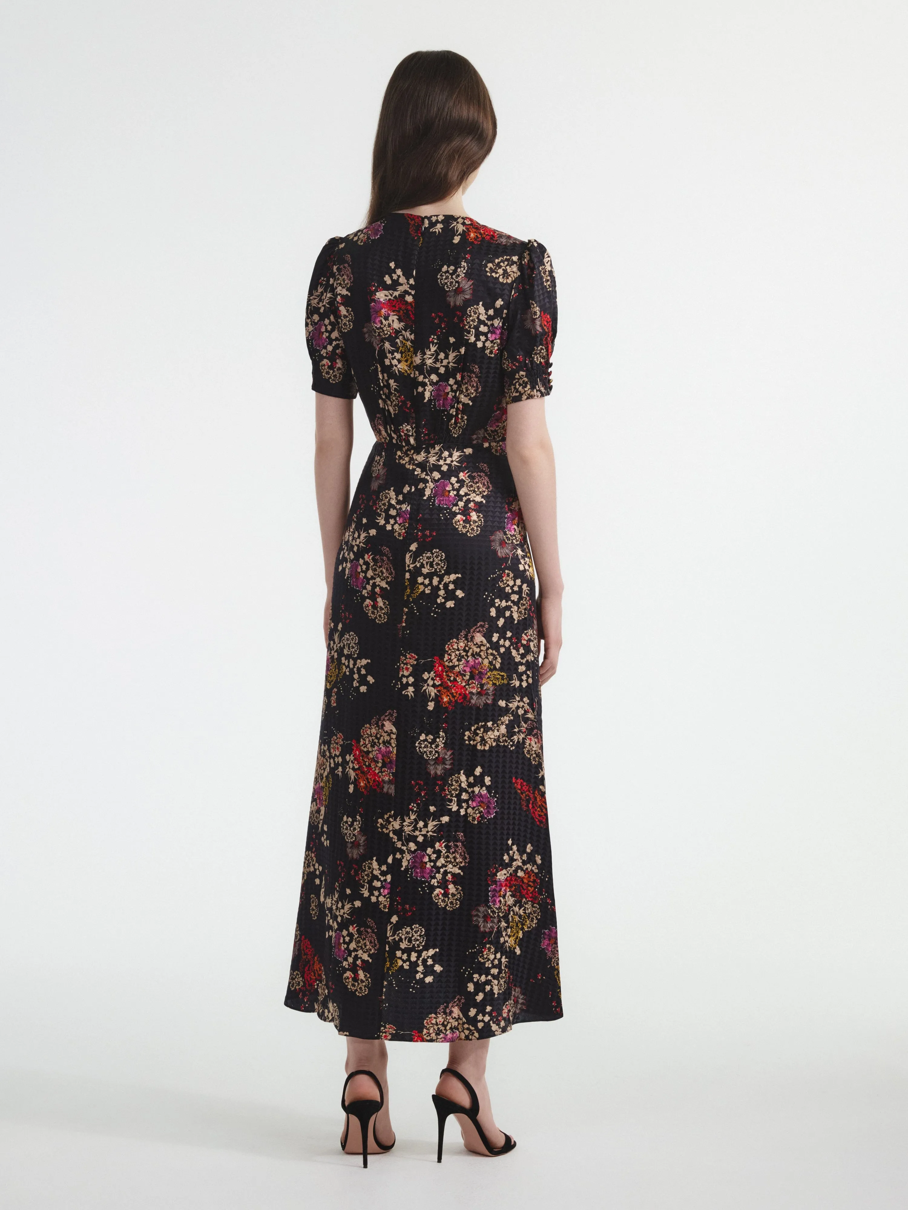 Lea Long dress in Efflorescence