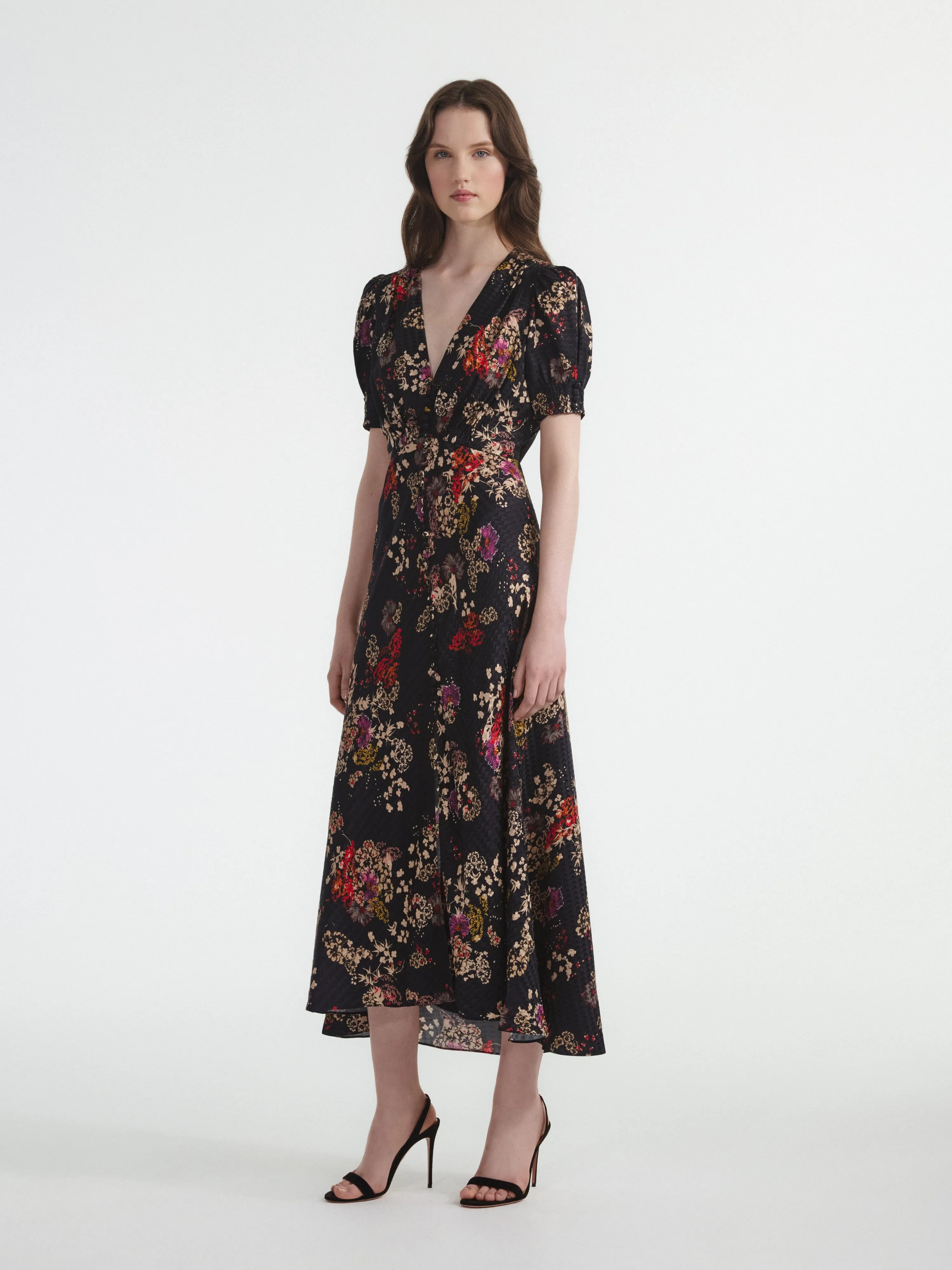 Lea Long dress in Efflorescence