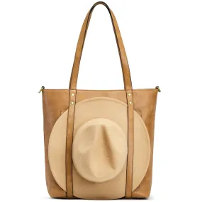 Leather Work Tote With Full Strap