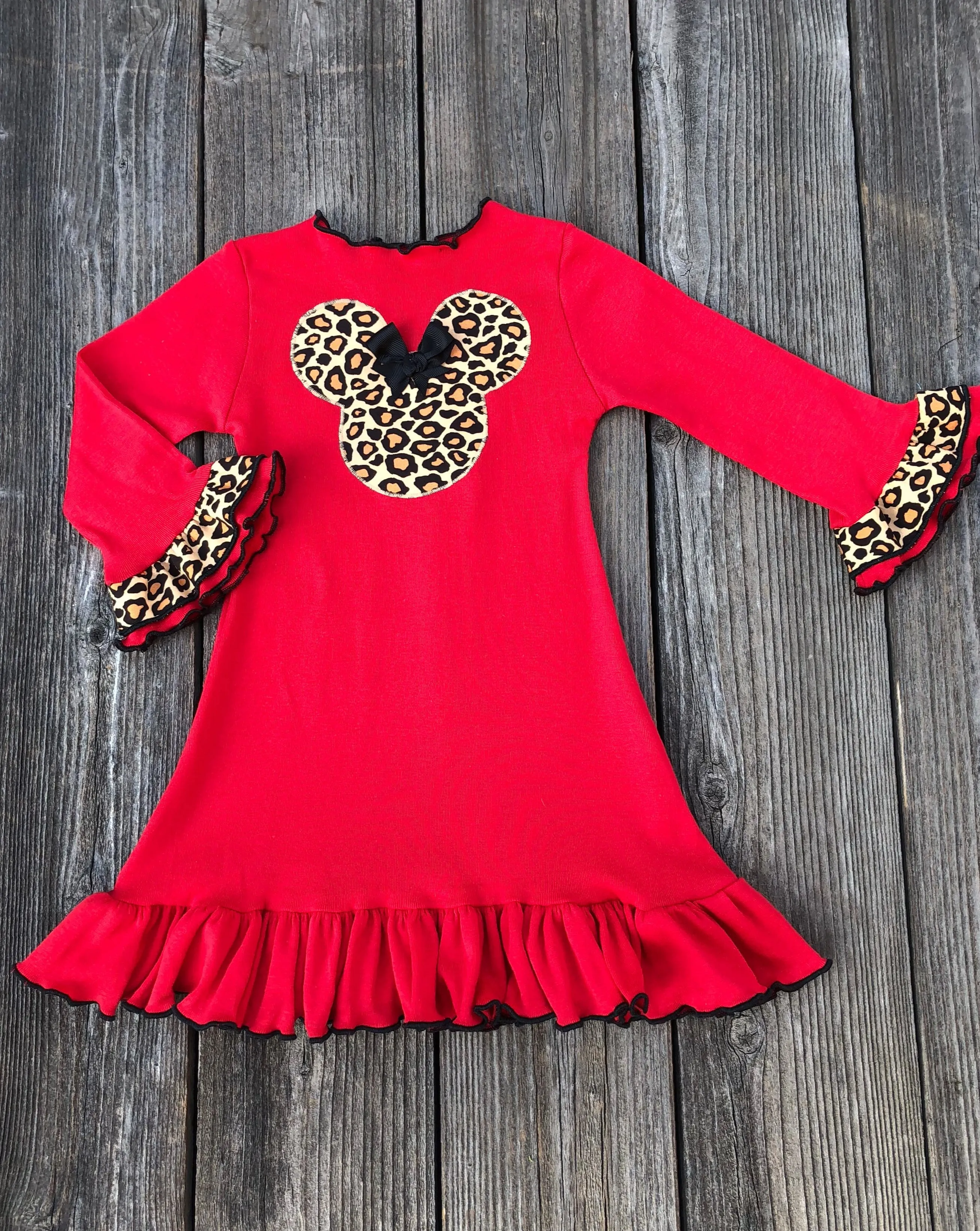 Leopard Minnie Mouse Dress