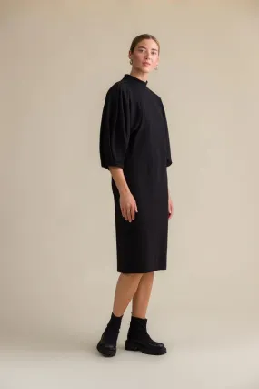 Liberty Puff Sleeve Dress Black