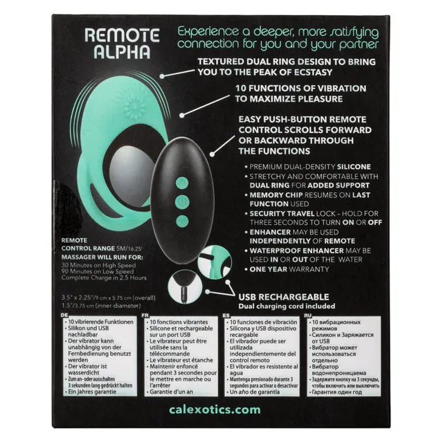 Link Up Remote Control Alpha Vibrating Cock Ring