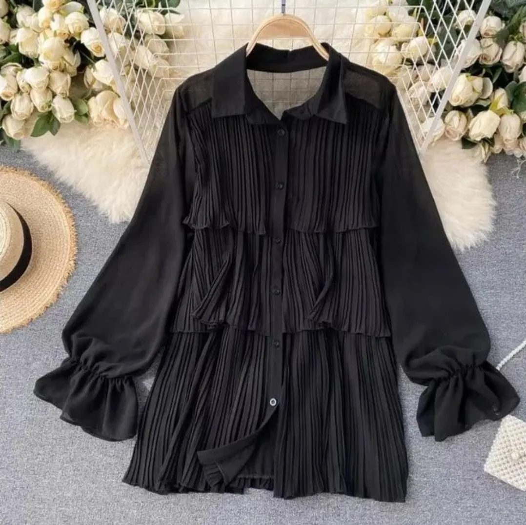 Loila Pleated Blouse