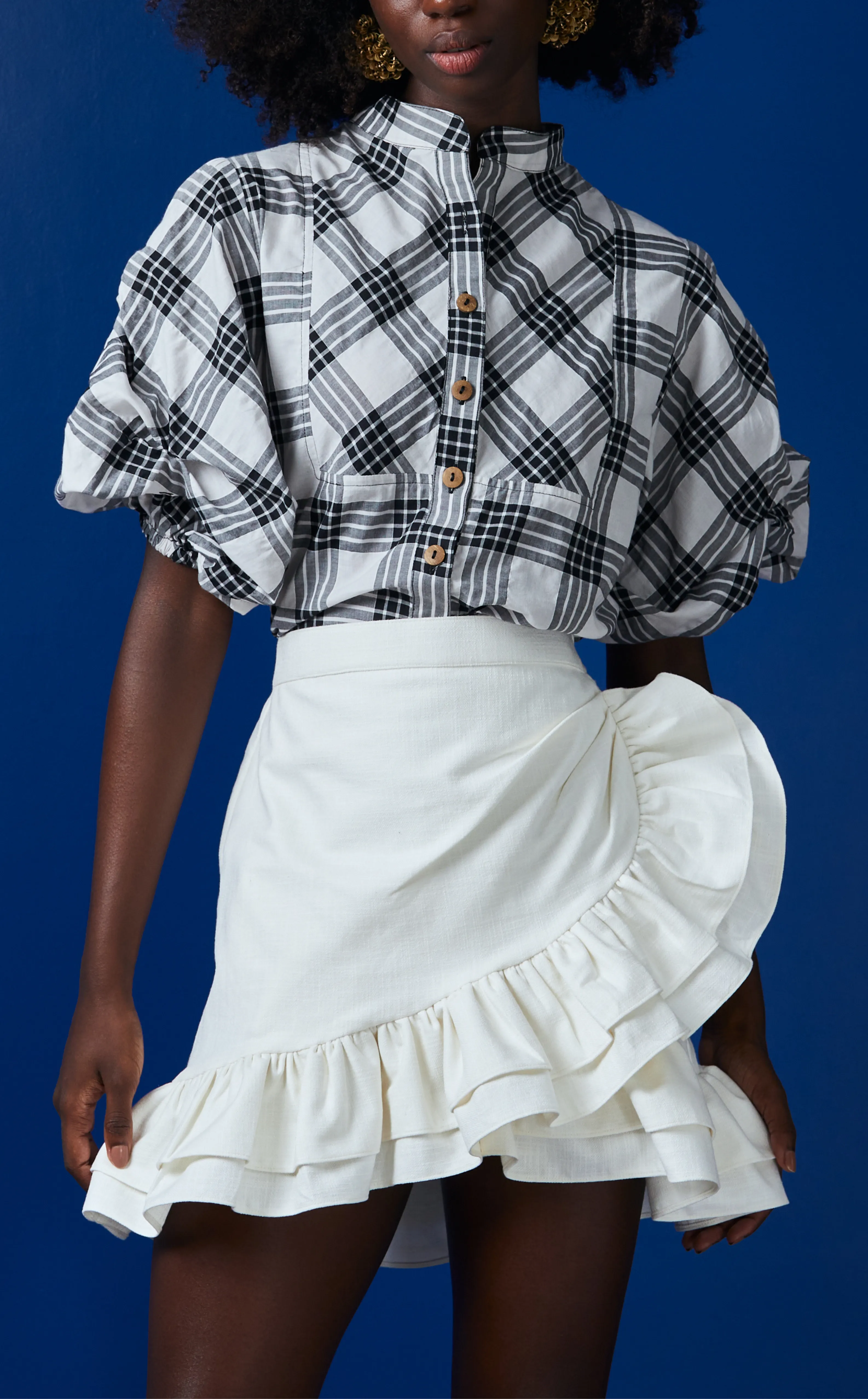 MALIA SKIRT - WHITE LINEN