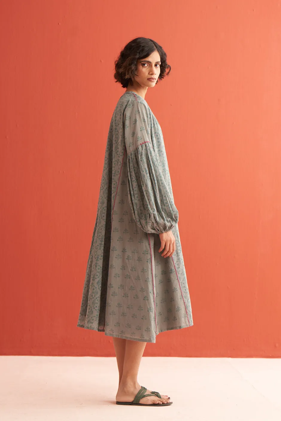 Mathilde hand block printed Easy Dress