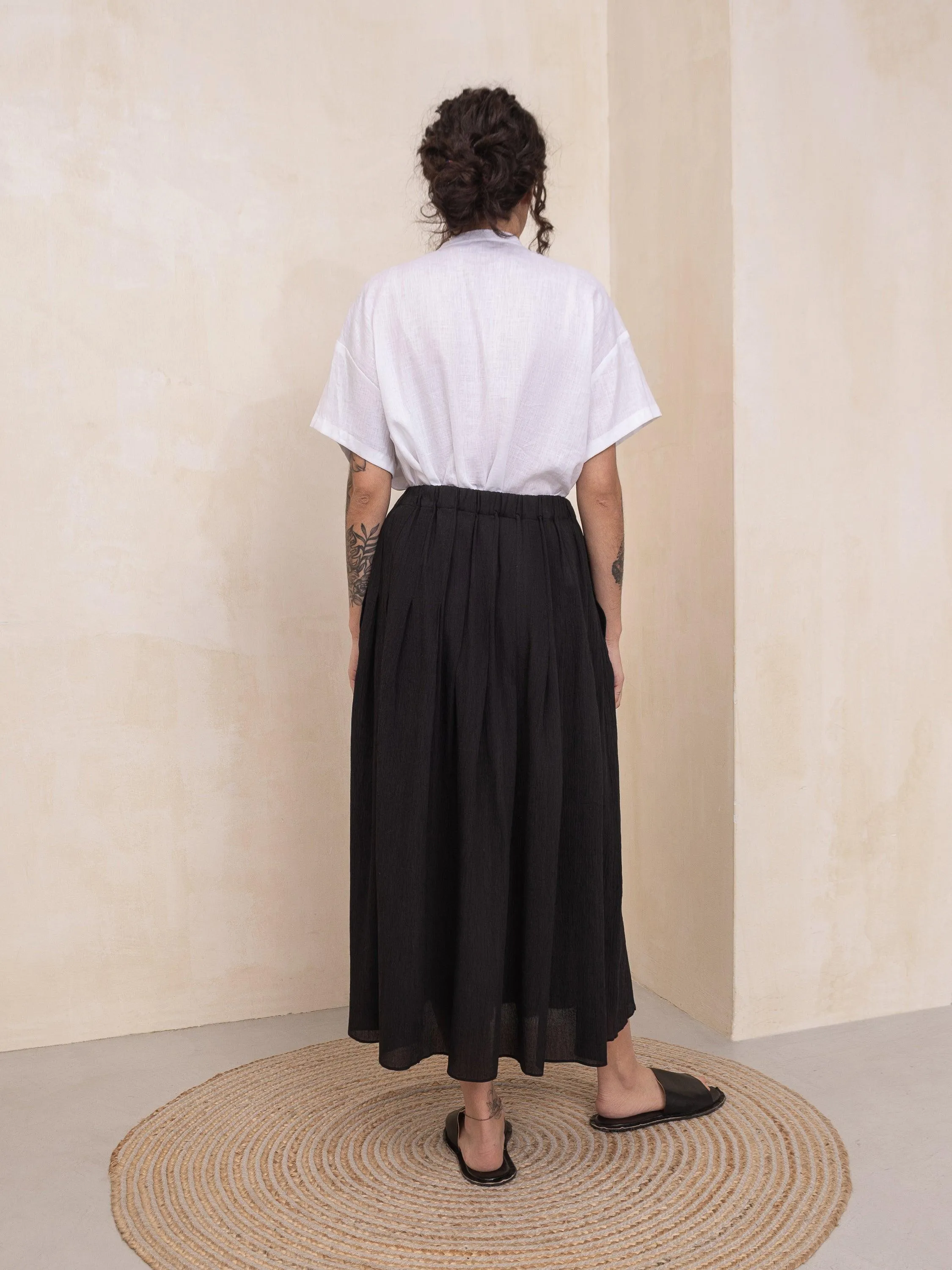 Matteau Pleated Maxi Skirt