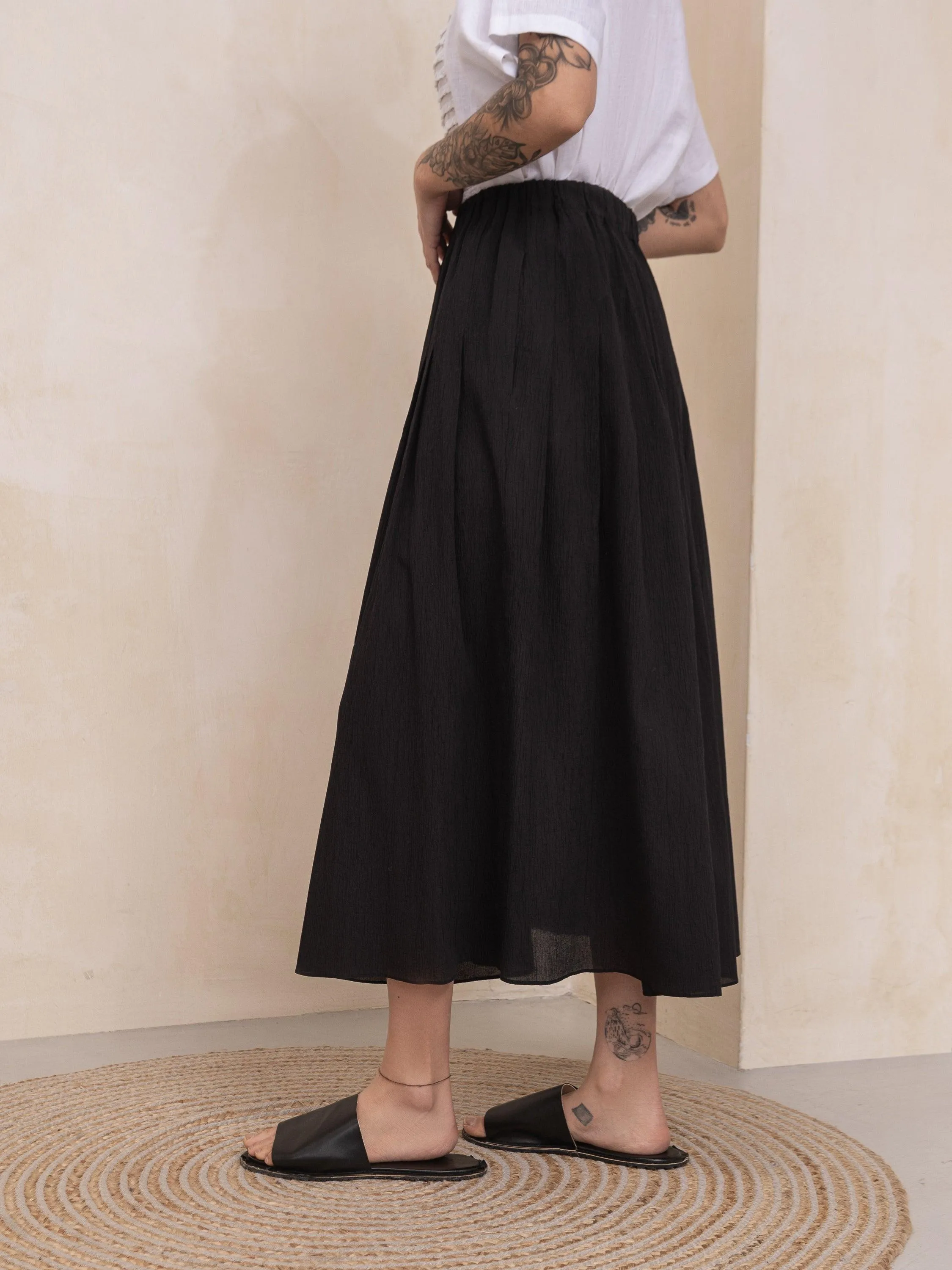 Matteau Pleated Maxi Skirt