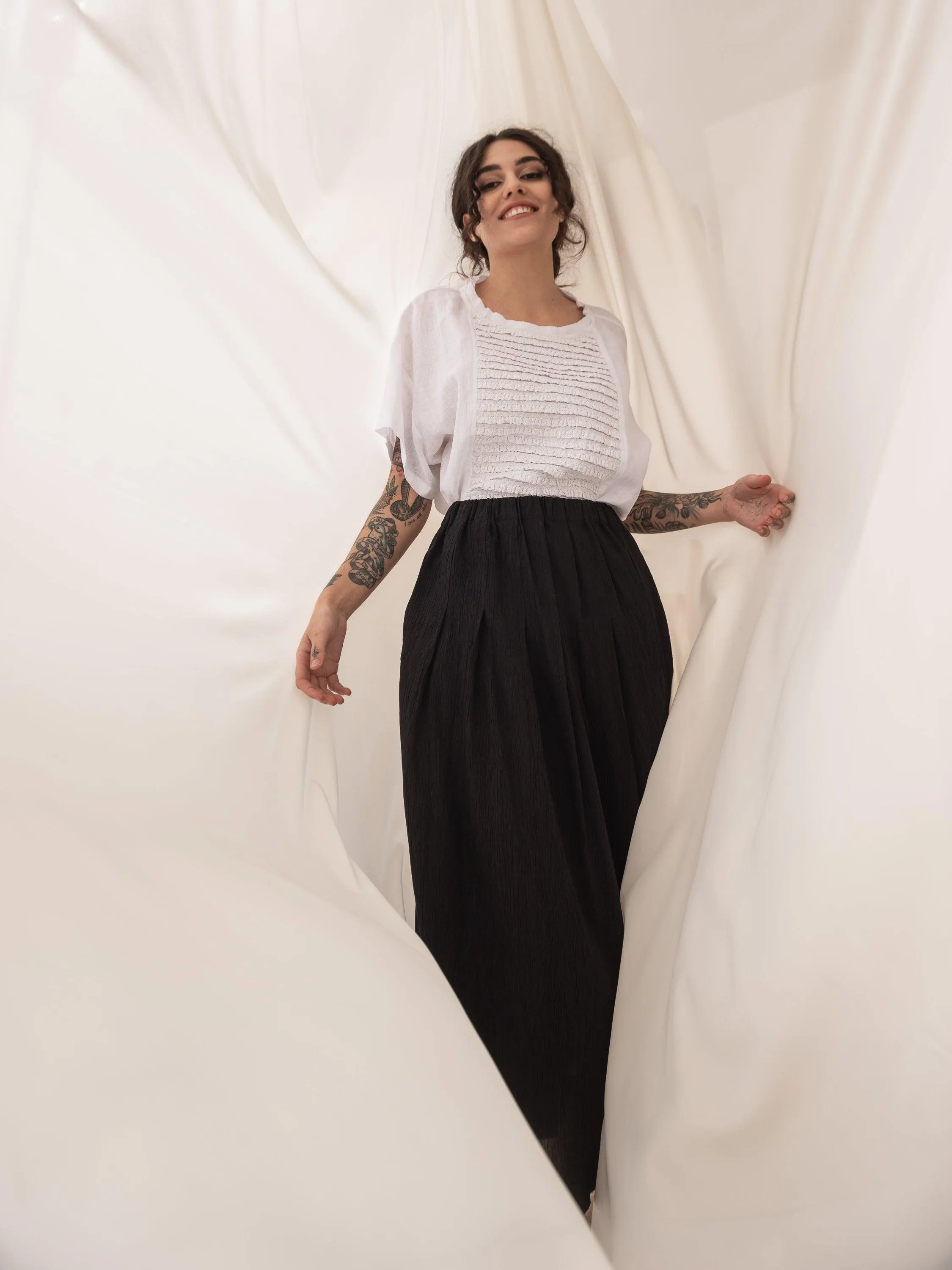 Matteau Pleated Maxi Skirt