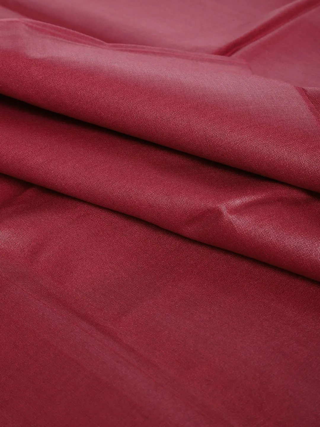 Men's Cotton Unstitched Shirt Fabric Maroon 2 Metres - Sojanya