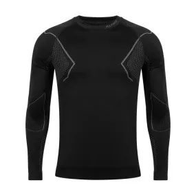 Men's Thermoactive Sweatshirt Alpinus Active Base Layer Black-Grey Gt43189 M