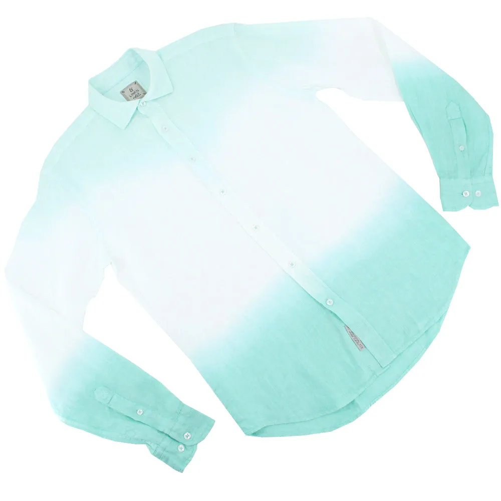 Mint Ombré Linen Shirt