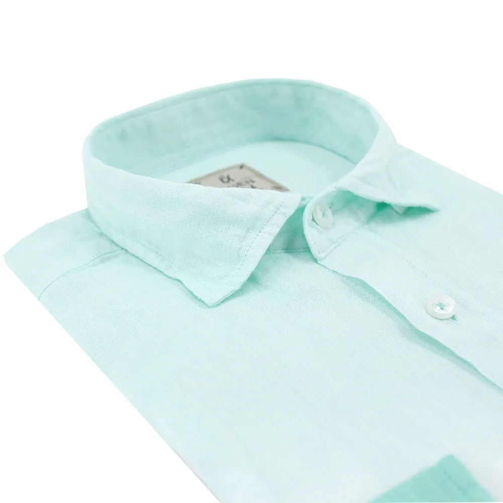 Mint Ombré Linen Shirt