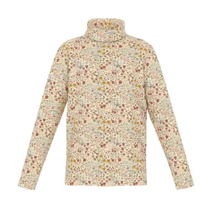 Multicolor Floral Turtleneck