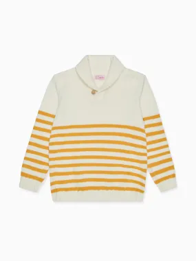 Mustard Stripe Goyo Cotton Boy Jumper