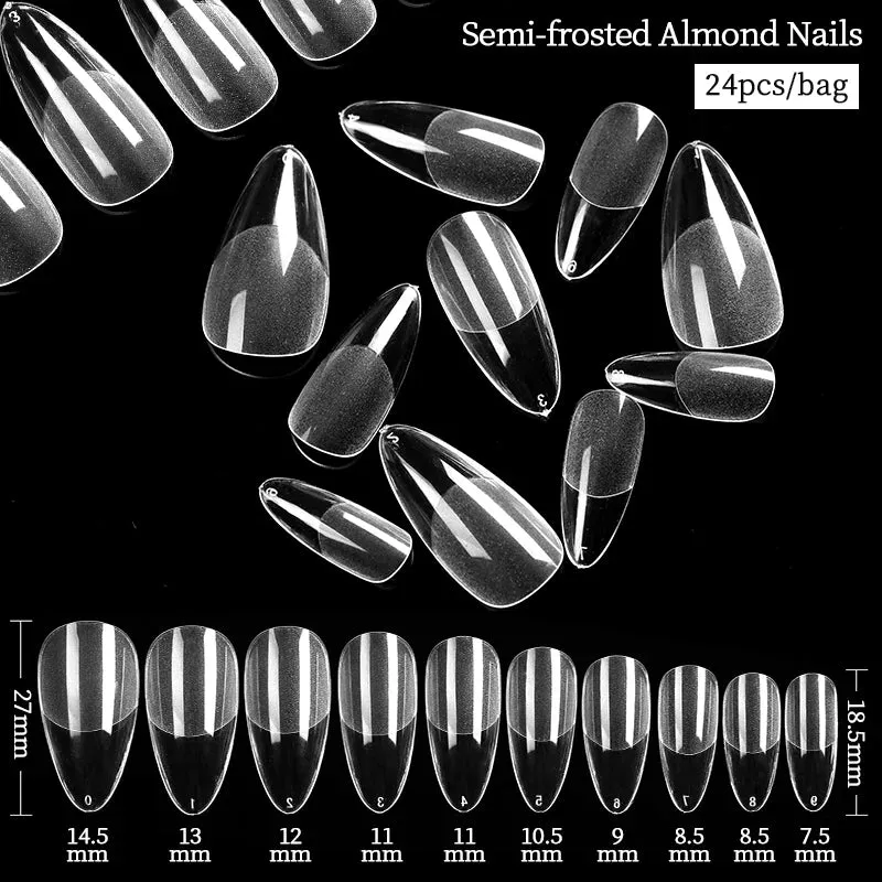 Nail Art Press on False Nails Fake Nails Coffin Gel Nails Extension System Full Cover Short Nail Soft Gel Tips Accessories Tool