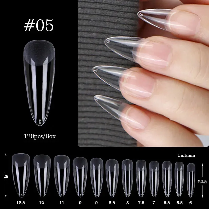 Nail Art Press on False Nails Fake Nails Coffin Gel Nails Extension System Full Cover Short Nail Soft Gel Tips Accessories Tool