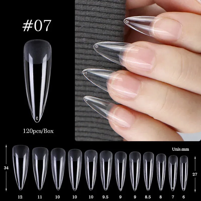 Nail Art Press on False Nails Fake Nails Coffin Gel Nails Extension System Full Cover Short Nail Soft Gel Tips Accessories Tool