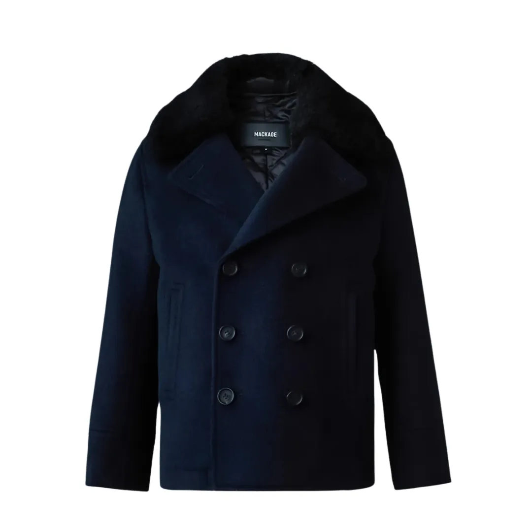 Navy Camden Big Kid Wool Coat