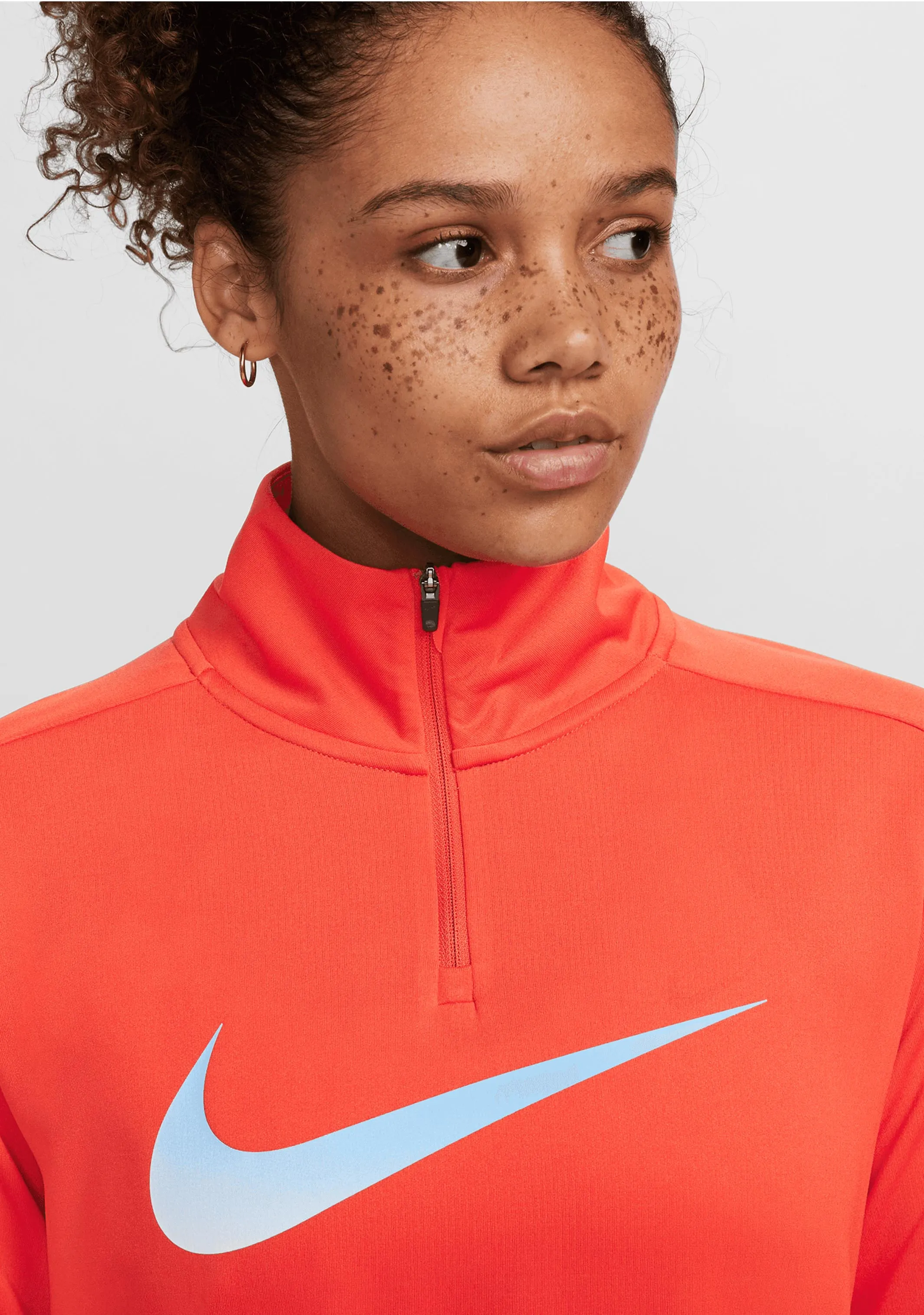 Nike Womens Swoosh Half Zip Top <br> DX0952-633